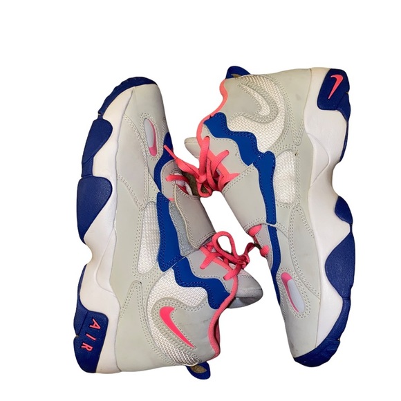 [Nike] Kid’s Air Speed Turf GS Grey Blue Pink - Picture 6 of 8